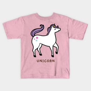 Cute Pastel Unicorn Kids T-Shirt